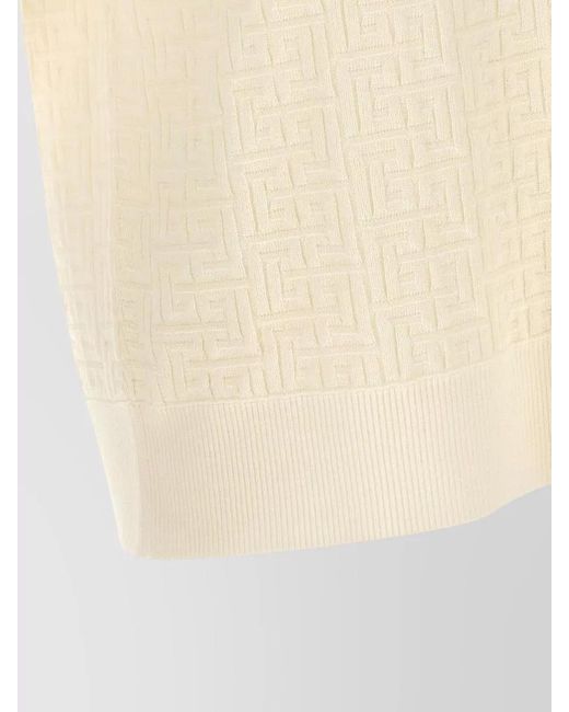 Brioni Natural Asolo Polo Shirt Ribbed Collar Short Sleeves for men