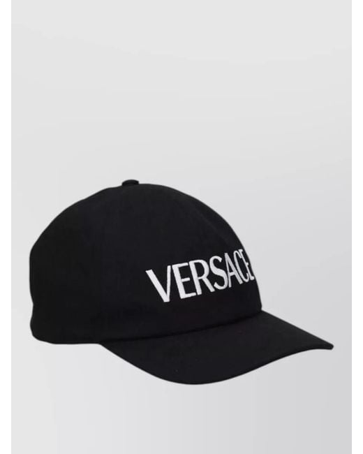 Versace Black Cotton Baseball Cap