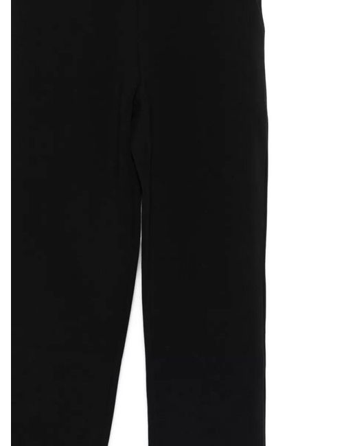 Emporio Armani Black Straight-Leg Trousers