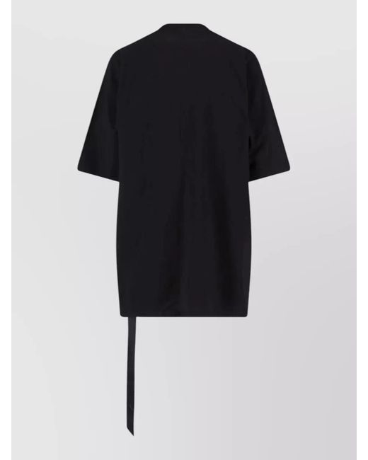Rick Owens Black Tommy T Shirt Crew Neck Graphic for men
