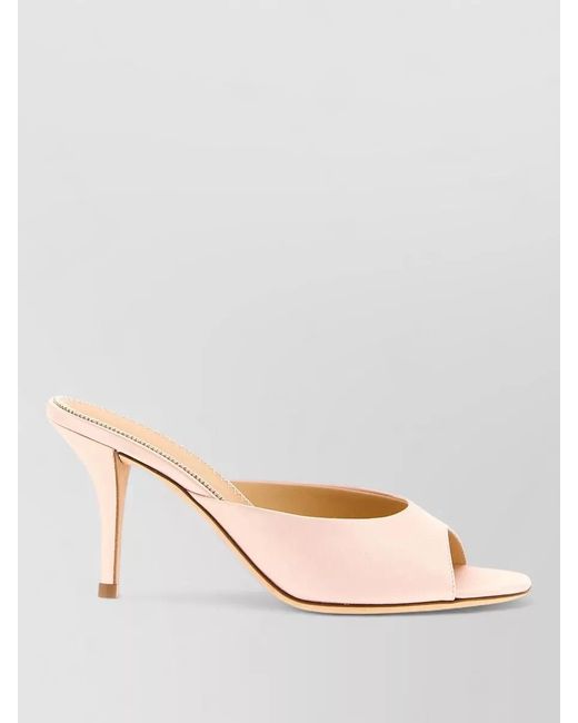 Magda Butrym Multicolor Satin Mules Open Toe Stiletto Heel