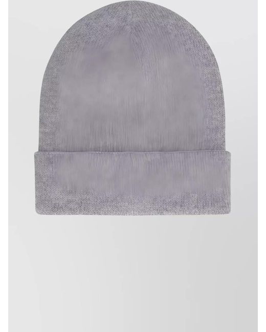 McQueen Gray Cashmere Beanie for men