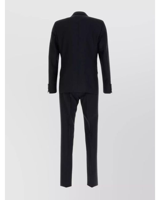 Prada Black Wool Blend Single Breasted Tuxedo for men