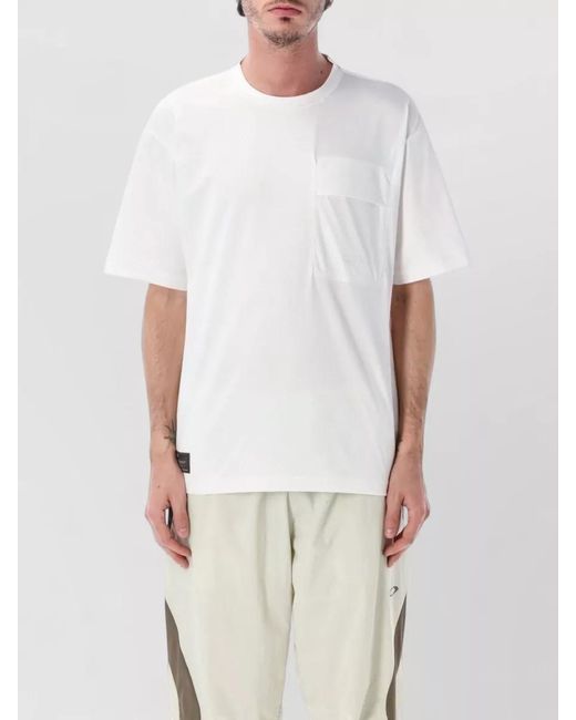 Oakley White Scratch Logo T-Shirt Chest Pocket Crew Neck for men