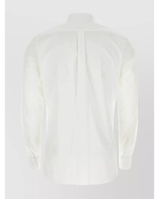 Dolce & Gabbana White Cotton Regular-Fit Shirt for men