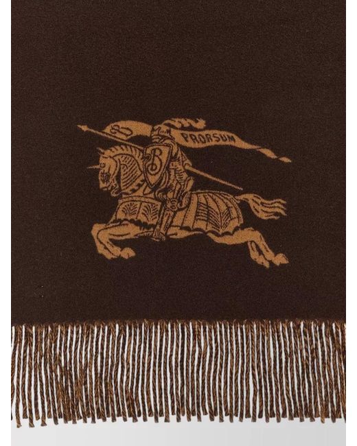 Burberry Brown Cashmere Reversible Scarf for men
