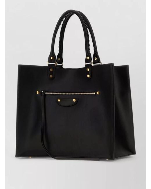 Balenciaga Black Le City Large Leather Tote Bag