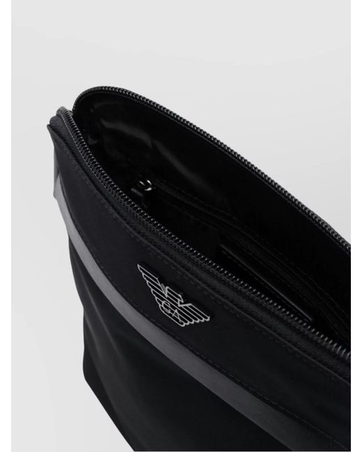 Emporio Armani Black Nylon Crossbody Bag for men