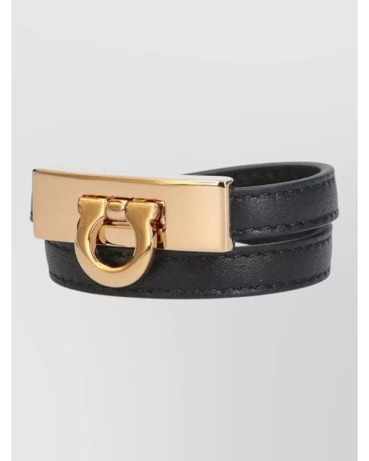 Ferragamo Natural Bracelet Set Tone Buckle Detail