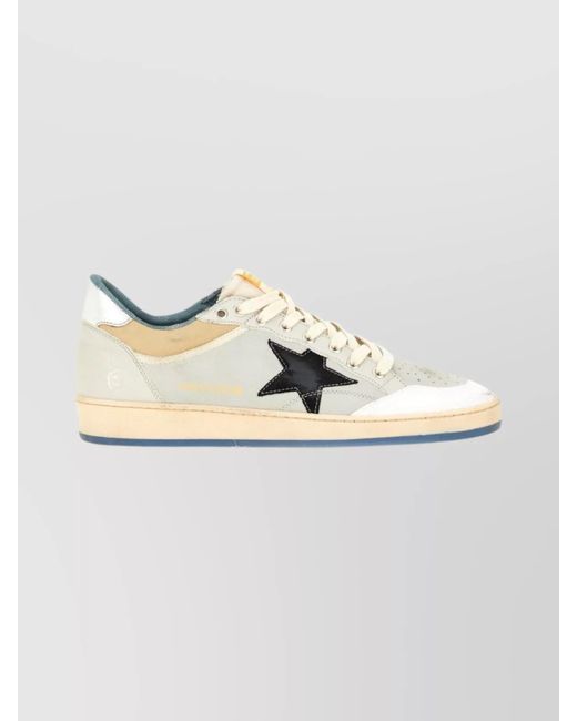 Golden Goose Deluxe Brand Metallic Star Perforated Contrast Sneakers for men
