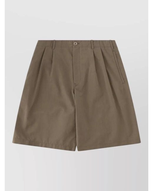 Our Legacy Natural Virgin Wool Cotton Relaxed-Fit Chino Shorts for men