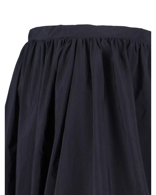 Paloma Wool Blue Midi Skirt Knee Length Asymmetric Waistband