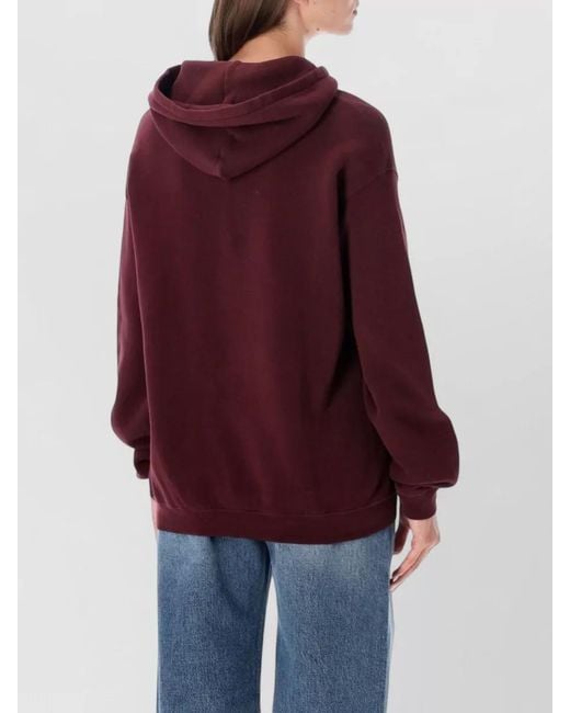 American Vintage Red Cotton Hoodie