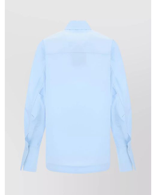 The Attico Blue Oversized Cotton Shirt