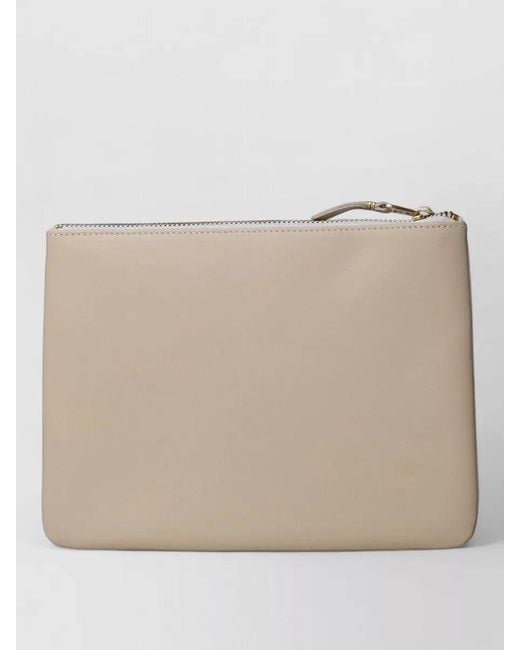 Comme des Garçons Natural Smooth Finish Leather Clutch Bag for men