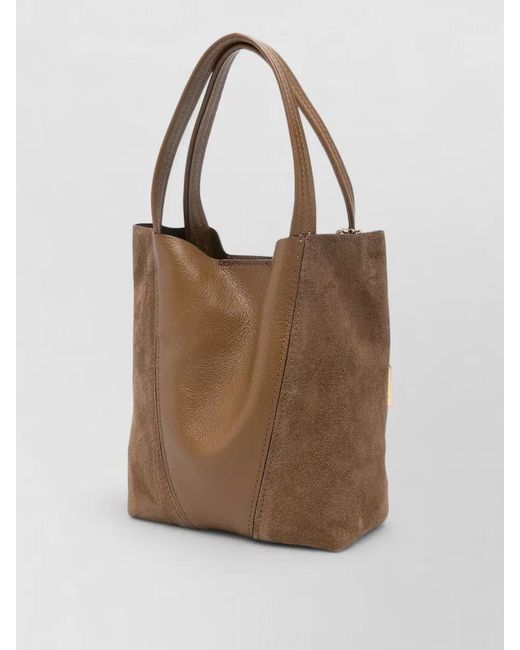 Chloé Brown Spin Small Leather Tote Bag