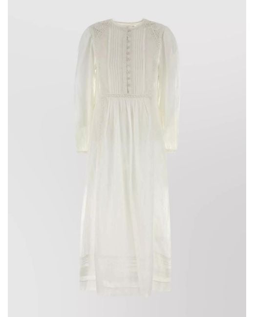 Isabel Marant White Cotton Midi Dress