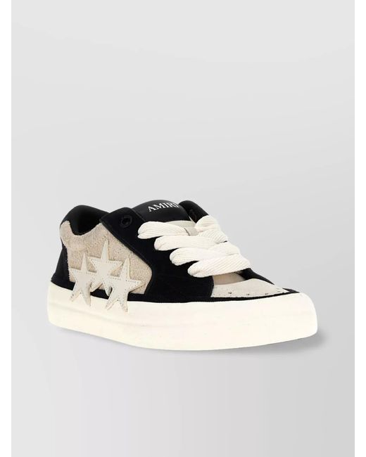Amiri Metallic 'Star Appliqué' Vulcanized Sneakers for men