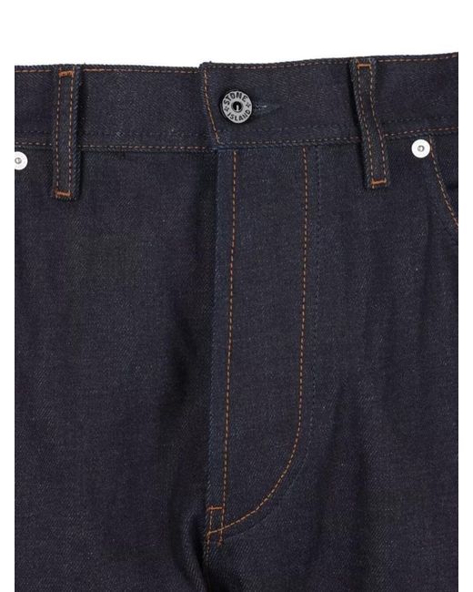 Stone Island Blue Denim Slim-Fit Straight-Leg Jeans for men