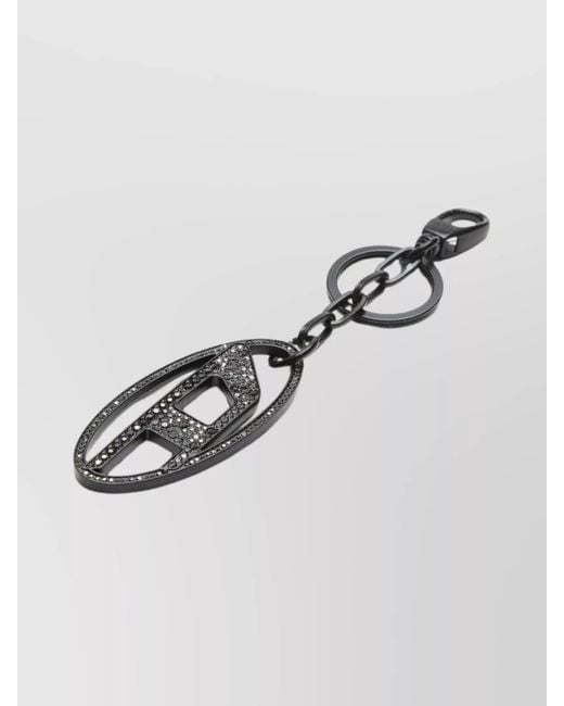DIESEL White Na Metal Bag Charm