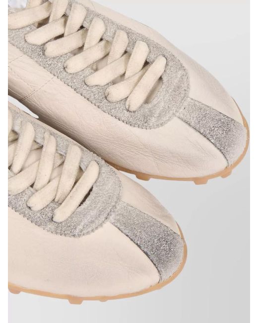 Maison Margiela Natural Leather Low-Top Sneakers