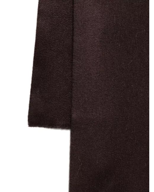 Jacquemus Brown Rectangular Scarf Soft Texture Design