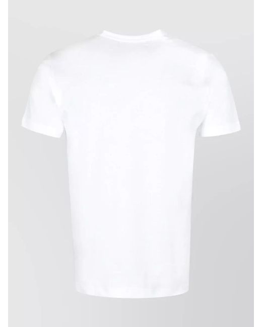 Comme des Garçons White Cotton Crew Neck T Shirt Regular Fit for men