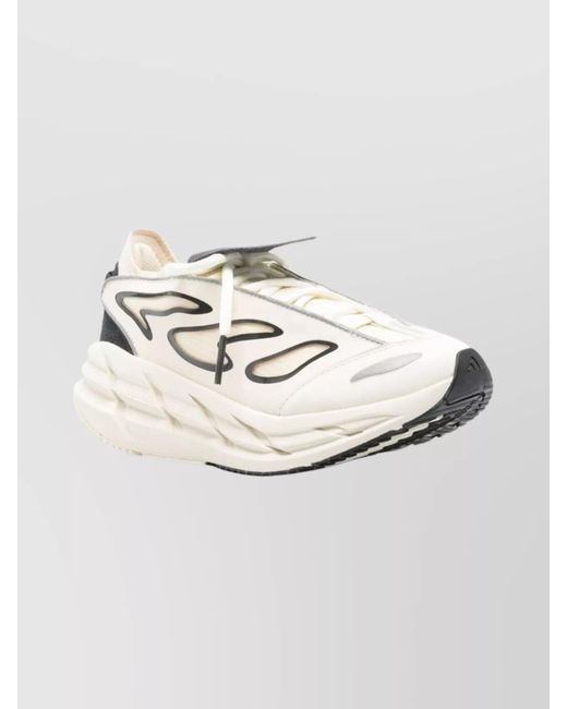 Adidas By Stella McCartney White Platform Chunky Sneakers Flame Design