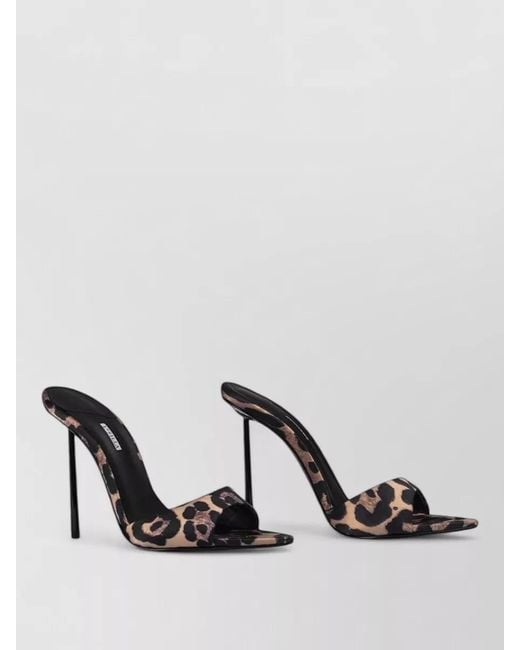 Le Silla Multicolor Bella High Heel Satin Mules