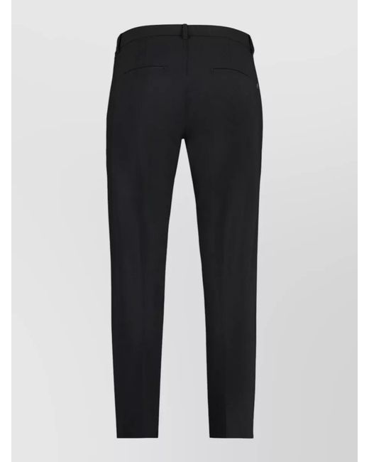 Dondup Blue Wool Blend Tailored Trousers for men
