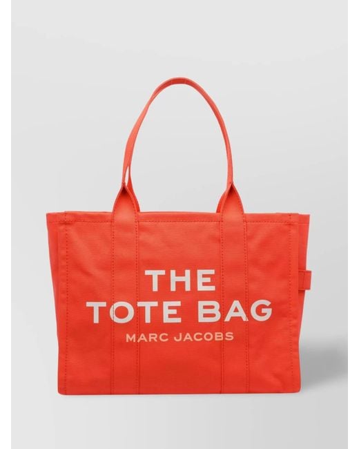 Marc Jacobs Red Rectangular Double Handle Top Handles Tote Bag