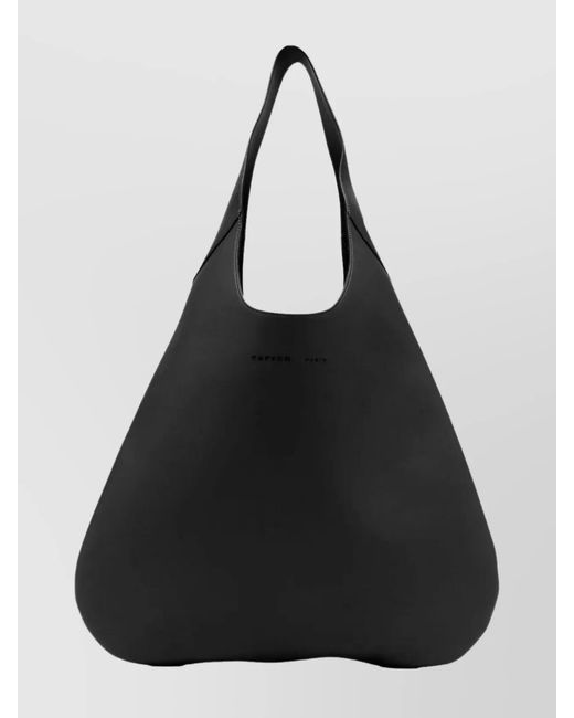 Carven Black Tote Bag With Soft Structure And Top Handle