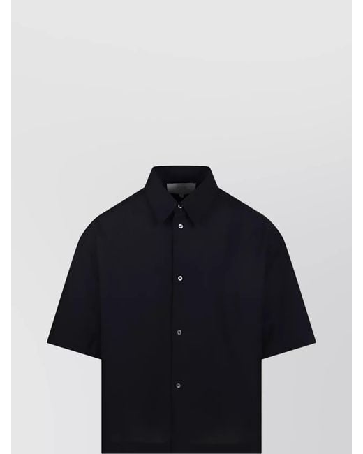 Studio Nicholson Blue Boxy Shirt Short Sleeves for men