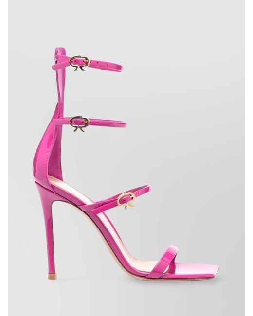 Gianvito Rossi Pink Calf Leather High Heel Sandals