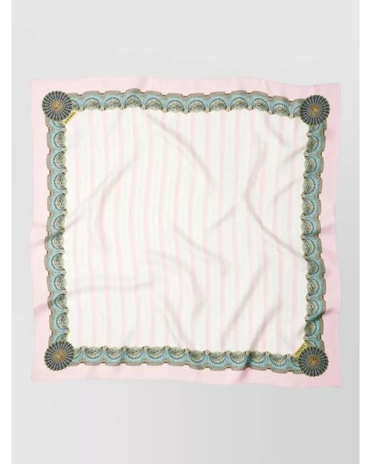 Versace Multicolor Silk Printed Scarf