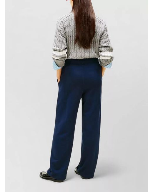 Tommy Hilfiger Blue Wide-Leg Trousers