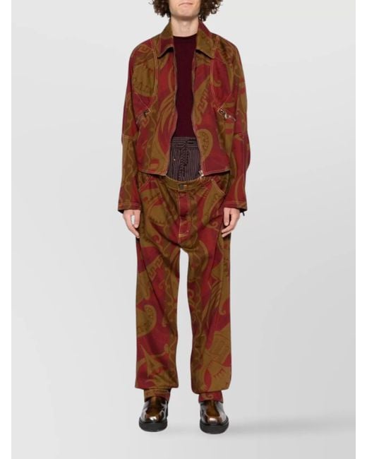Vivienne Westwood Brown Straight-Leg Trousers for men