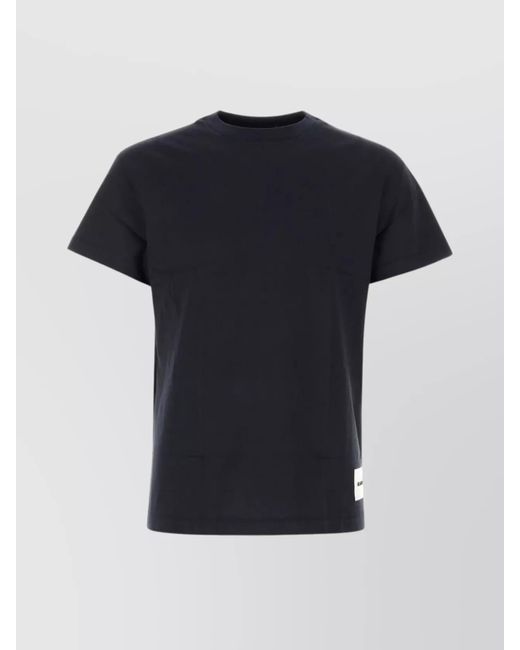Jil Sander Black Cotton Ribbed Crew-Neck T-Shirt Set for men