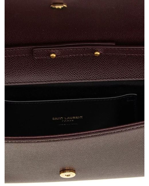 Saint Laurent Purple Kate Clutch Bag Chain Strap Design
