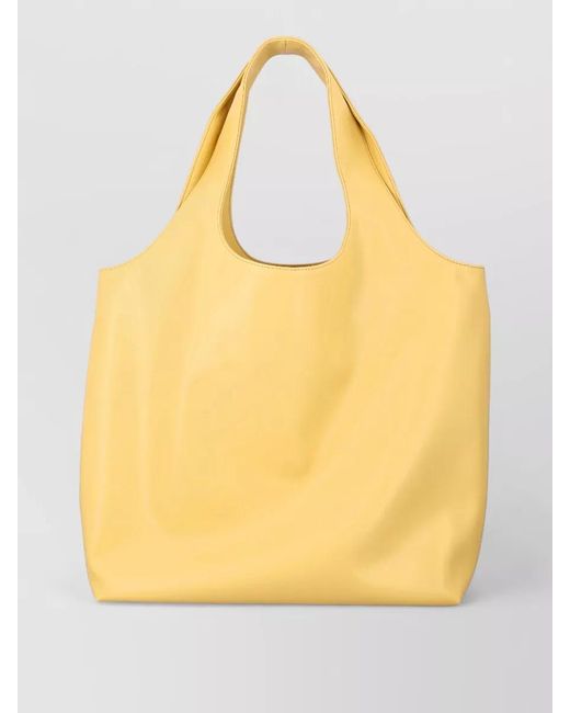A.P.C. Yellow Ninon Tote Bag Long Handle Large