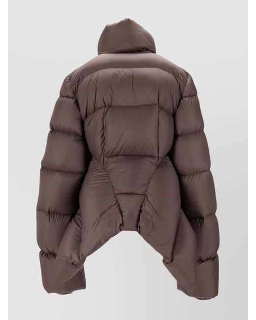 Rick Owens Brown Down Puffer Jacket
