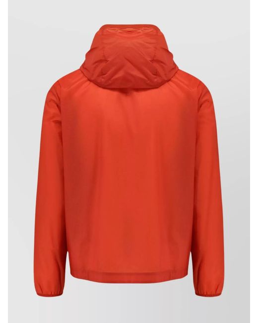 Moncler Genius Orange Hooded Nylon Windbreaker Jacket for men