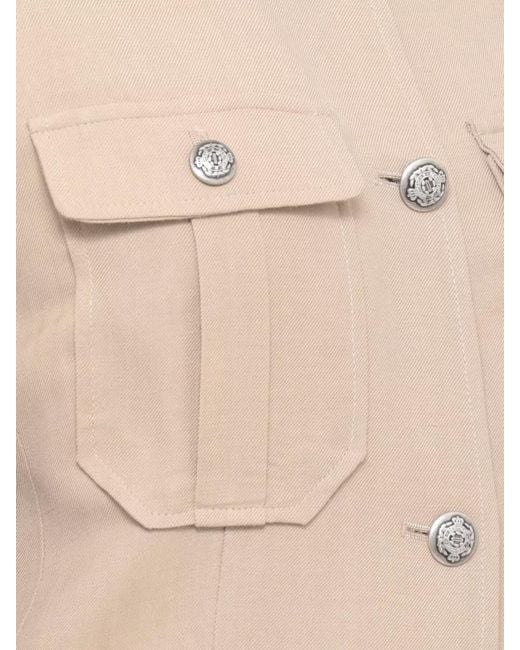 Antonelli Natural Belted Tailoring Jacket Regiment Buttons