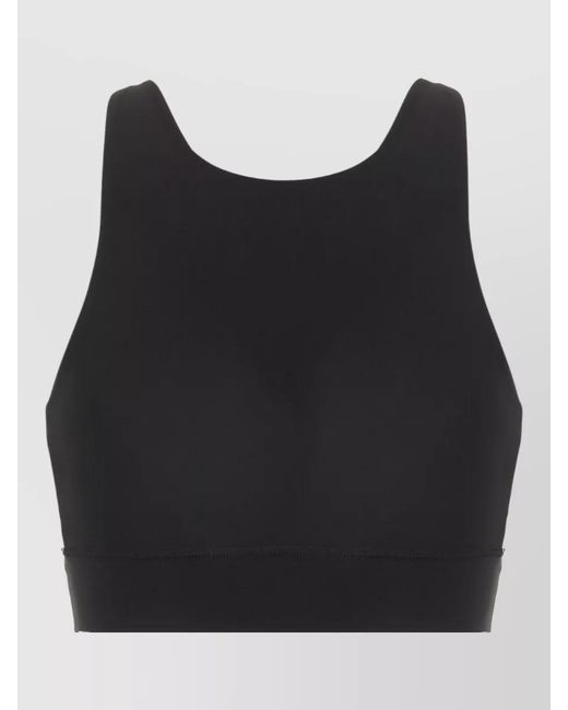 Palm Angels Black Stretch Nylon Bra