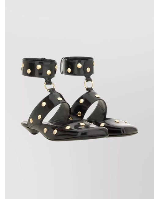 Chloé Metallic Leather Sandals