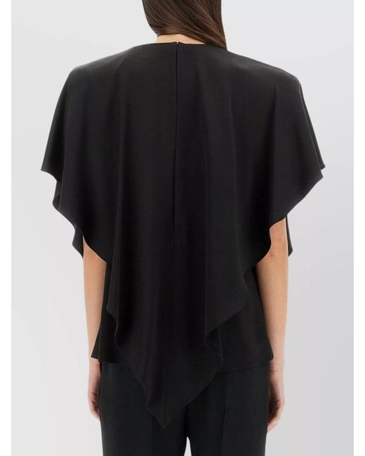 Stella McCartney Black Draped Blouse