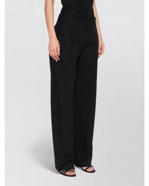 Cellar Door Black Wendy Trousers Belt Loops Pleated Front