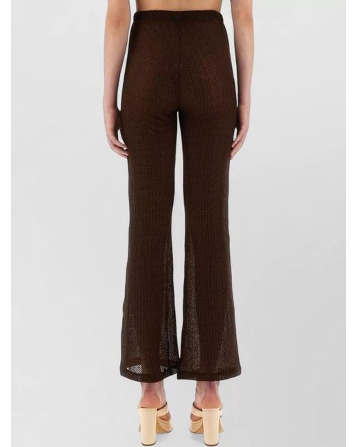Selia Richwood Brown Lily Pants Cut Out Design Sheer