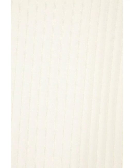 The Row White Silk Blend Sleeveless Top