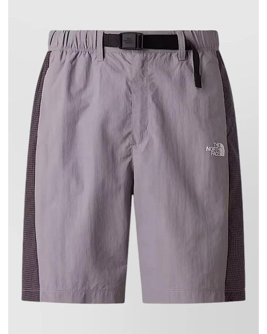 The North Face Purple Tailored Bermuda Shorts Belt Loops Side Panels for men